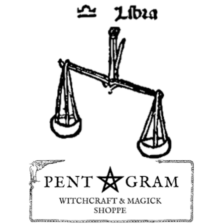 Libra with Pentagram Logo Sticker