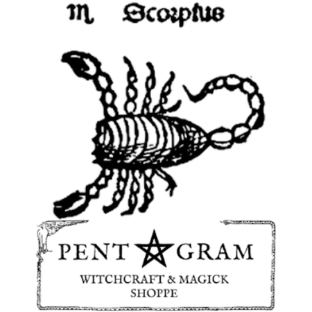 Scorpio with Pentagram Logo Sticker
