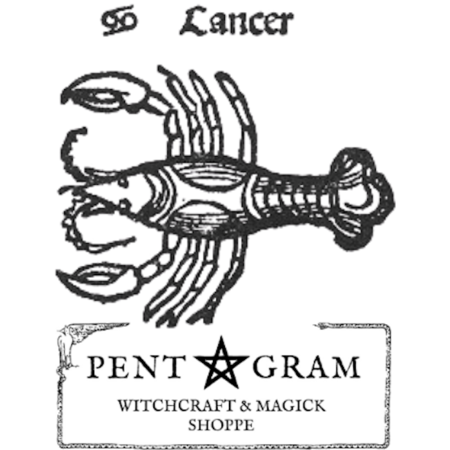 Cancer with Pentagram Logo Sticker