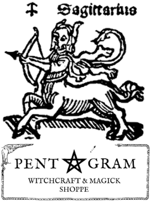 Sagittarius with Pentagram Logo Sticker