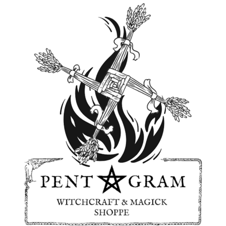 Flaming Brigid's Cross with Pentagram Logo Sticker