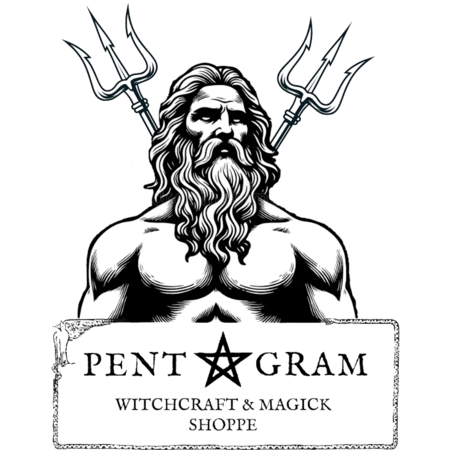 Poseidon with Pentagram Logo Sticker