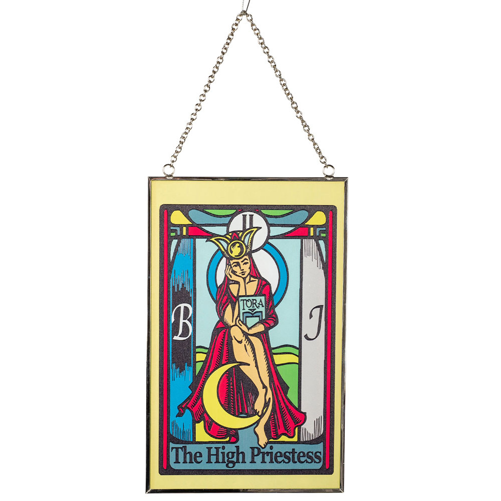 High Priestess Tarot Stained Glass Suncatcher