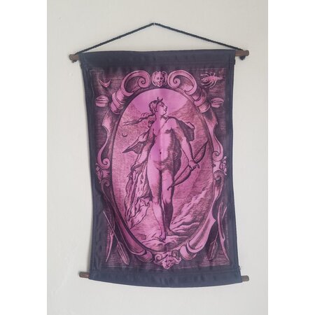 Moon Goddess Cloth Wall Hanging Banner