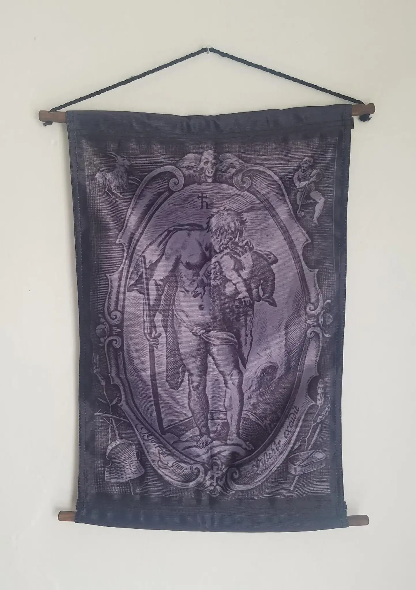 God Saturn Cloth Wall Hanging Banner