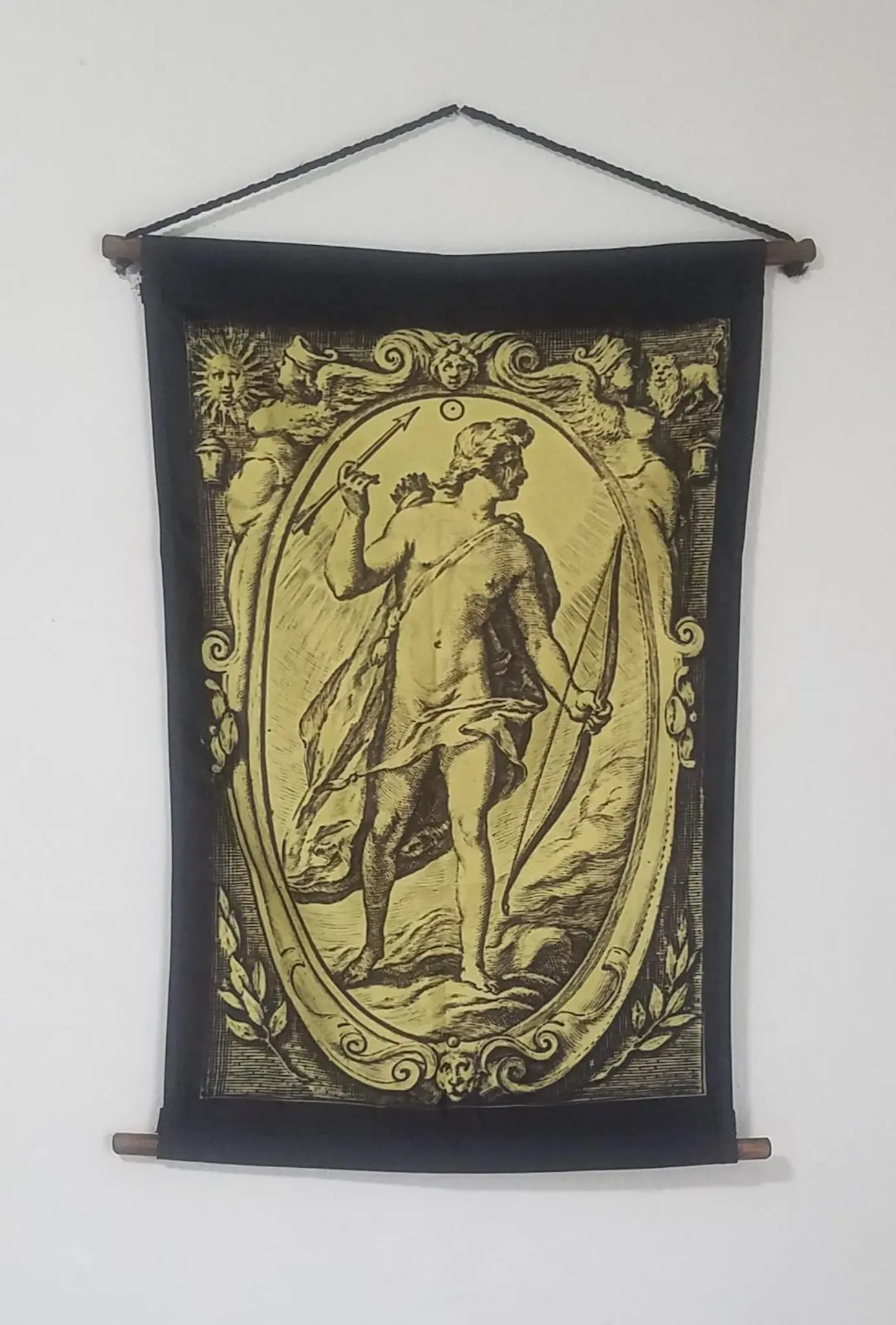 God Sol Cloth Wall Hanging Banner