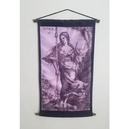 Goddess Luna Cloth Wall Hanging Banner