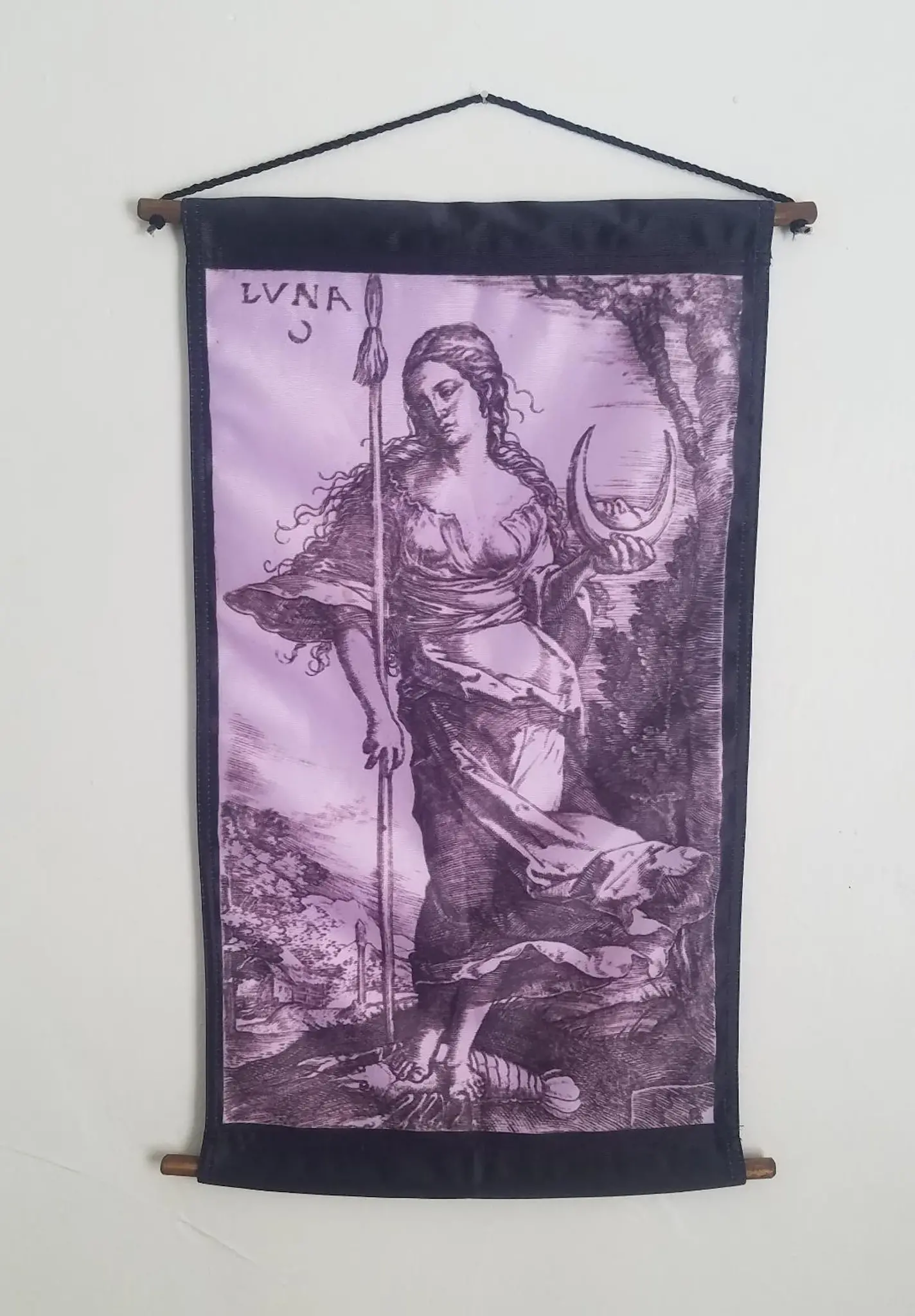 Goddess Luna Cloth Wall Hanging Banner