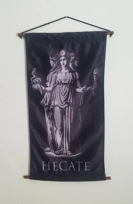 Goddess Hecate Cloth Wall Hanging Banner