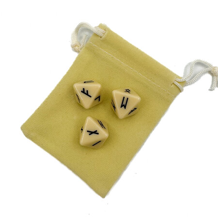 Set of Rune Dice with Instructions