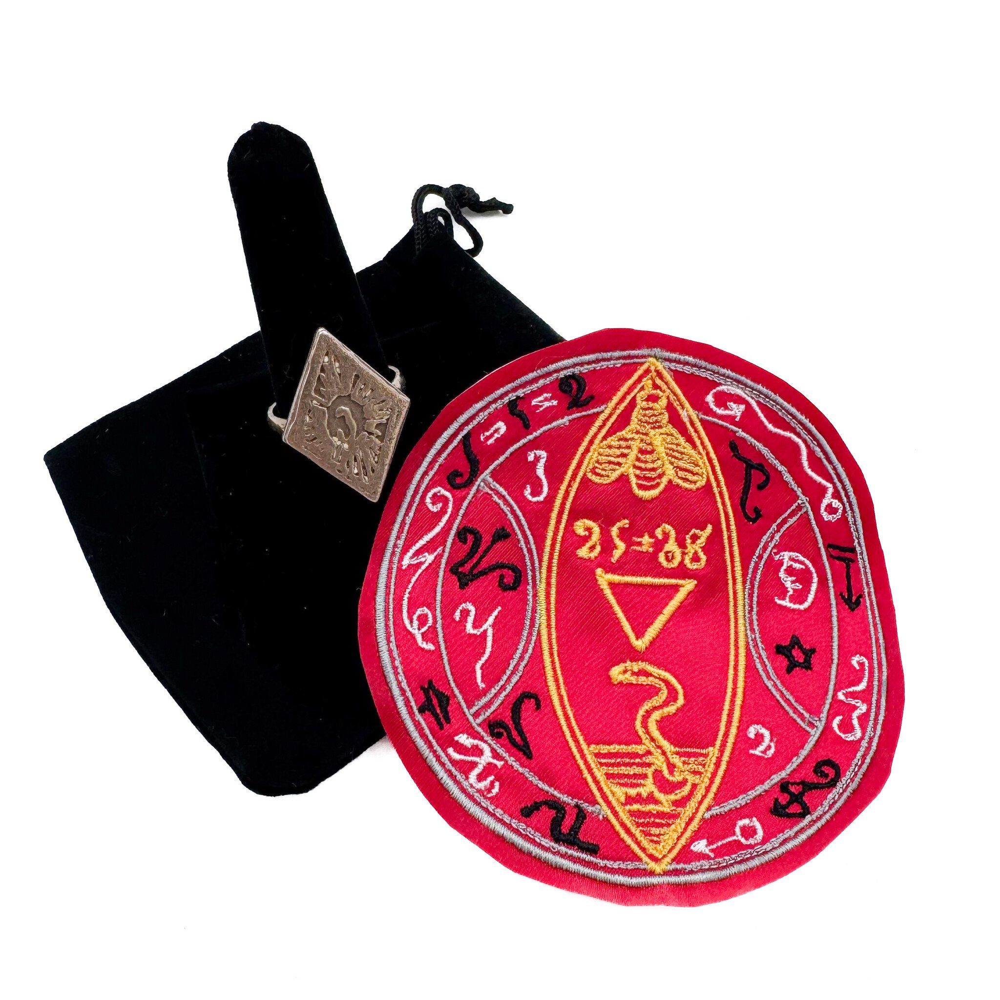 Black Pullet Ring and Talisman Set that Gives You the Ability to Know the Plans of Evil Powers