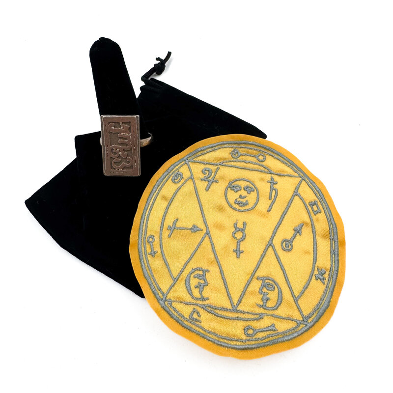 Black Pullet Ring and Talisman Set that Makes You and all Things Virtuous