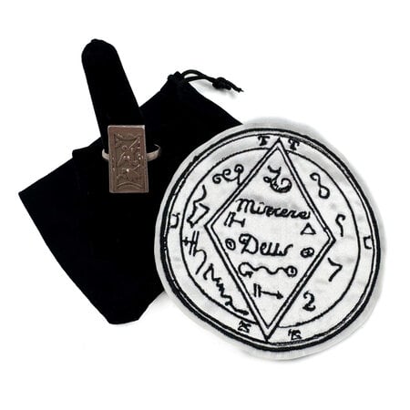 Black Pullet Ring and Talisman Set that Gives Talent in the Arts and Scholarly Pursuits