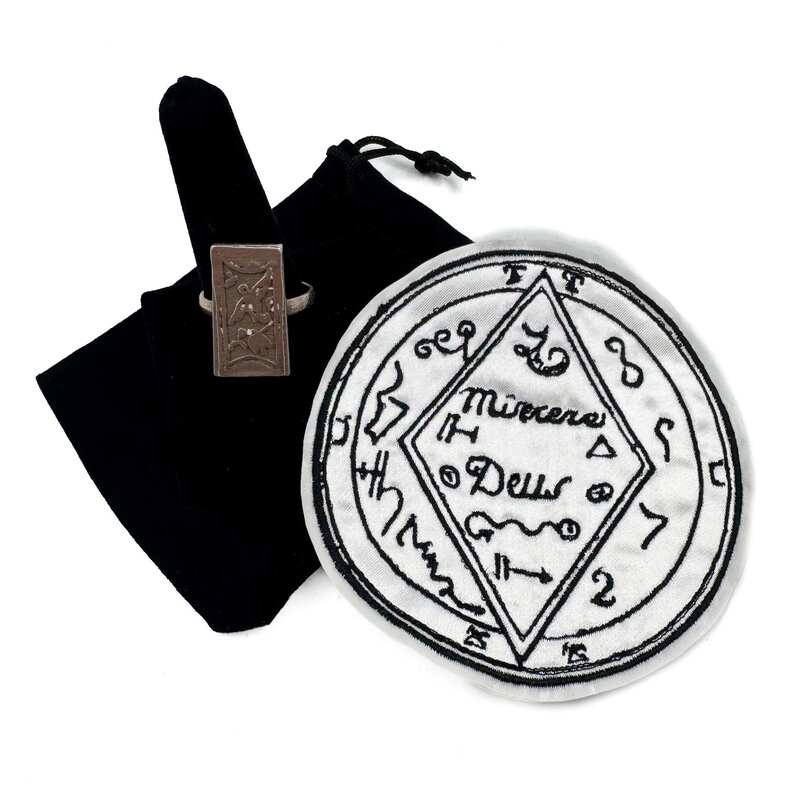 Black Pullet Ring and Talisman Set that Gives Talent in the Arts and Scholarly Pursuits