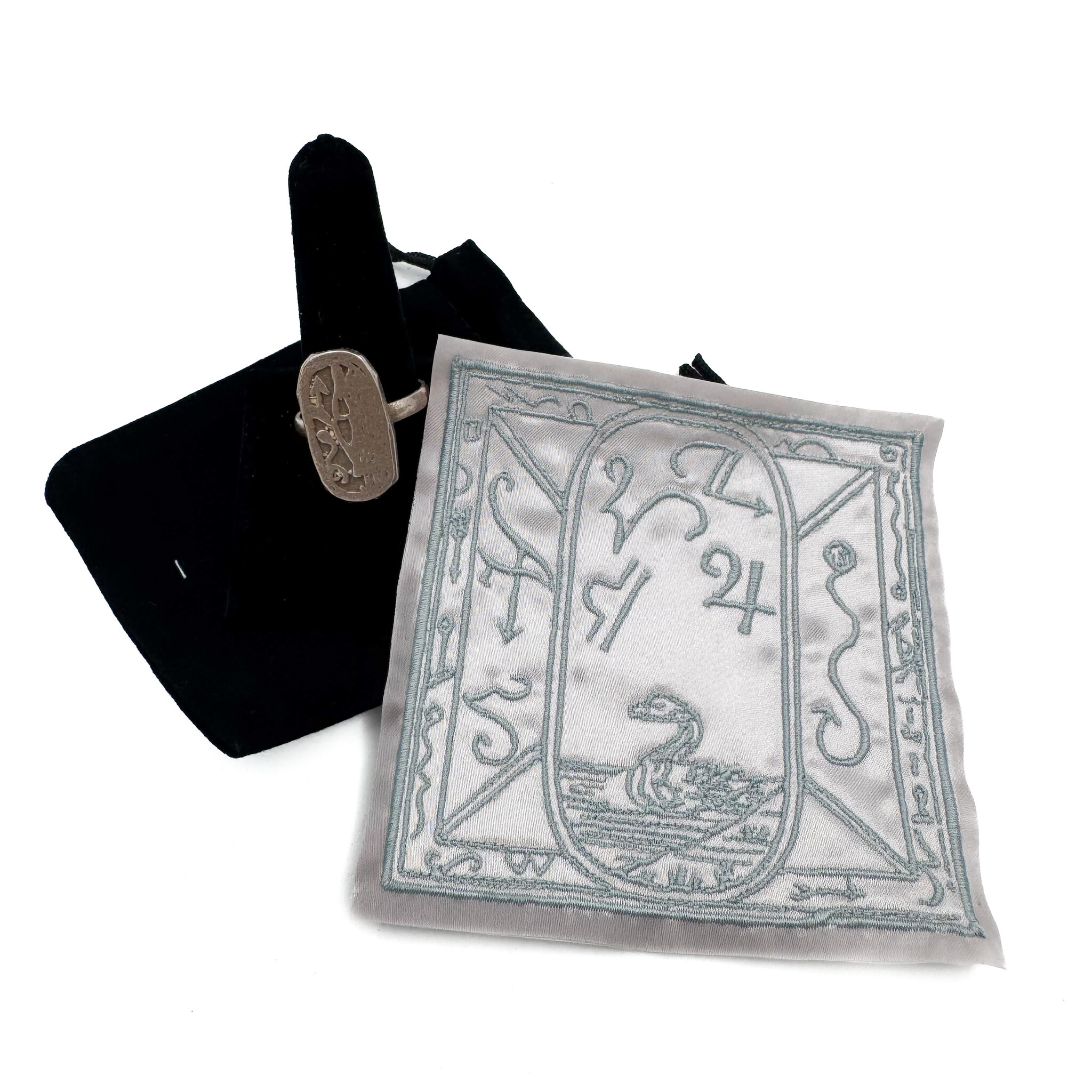 Black Pullet Ring and Talisman Set that Gives the Power of Directing all the Infernal Hosts Against Your Enemies