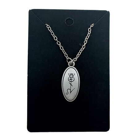 Black Henbane Plant Spirit Glyph Necklace