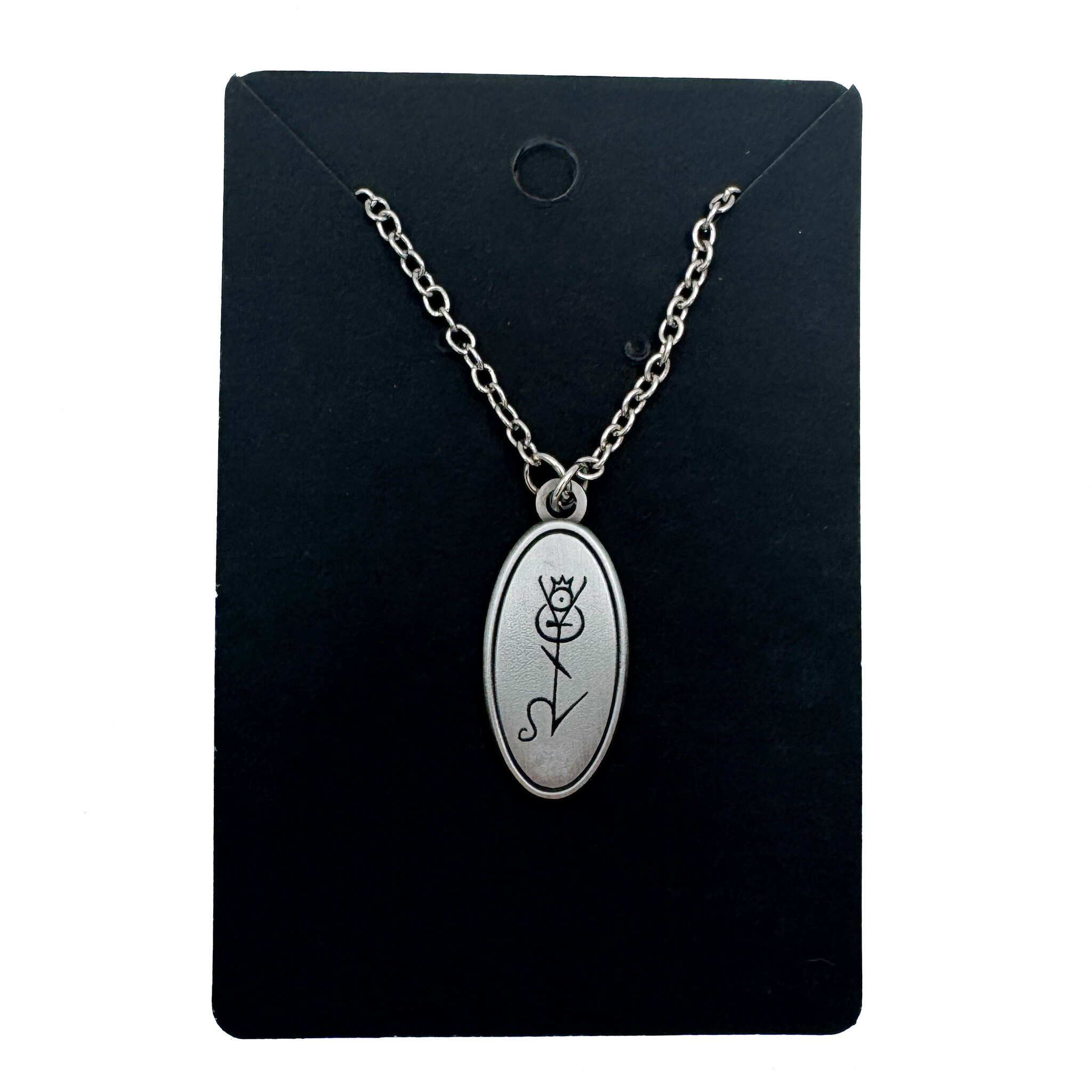 Black Henbane Plant Spirit Glyph Necklace