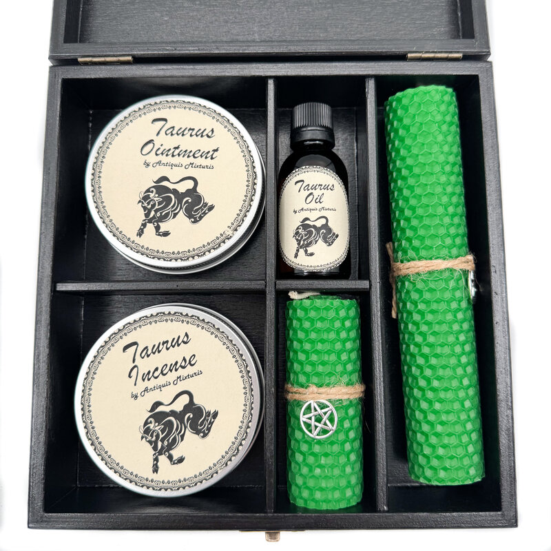 Taurus Zodiac Spell Kit Box