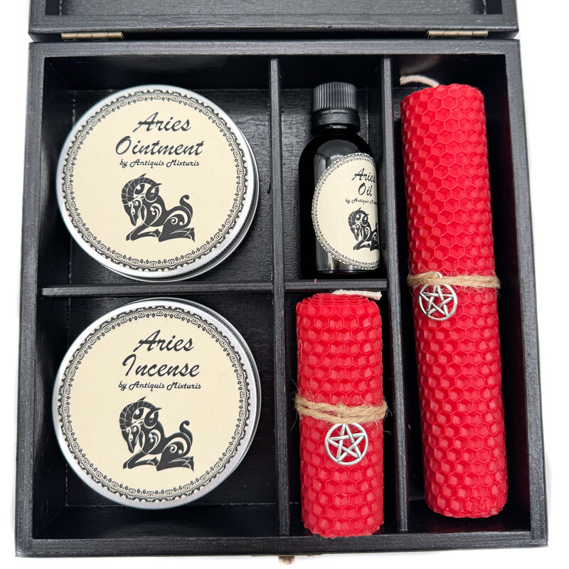 Aries Zodiac Spell Kit Box