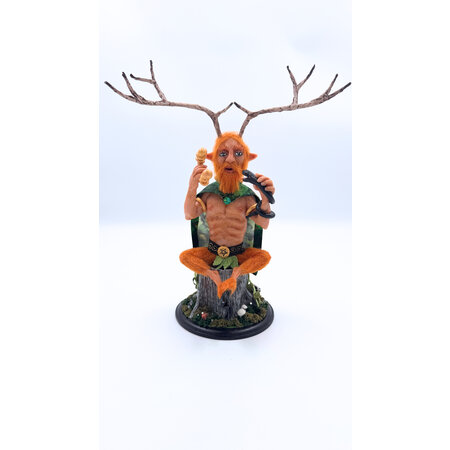 Handmade by Local Artist Cernunnos Statue