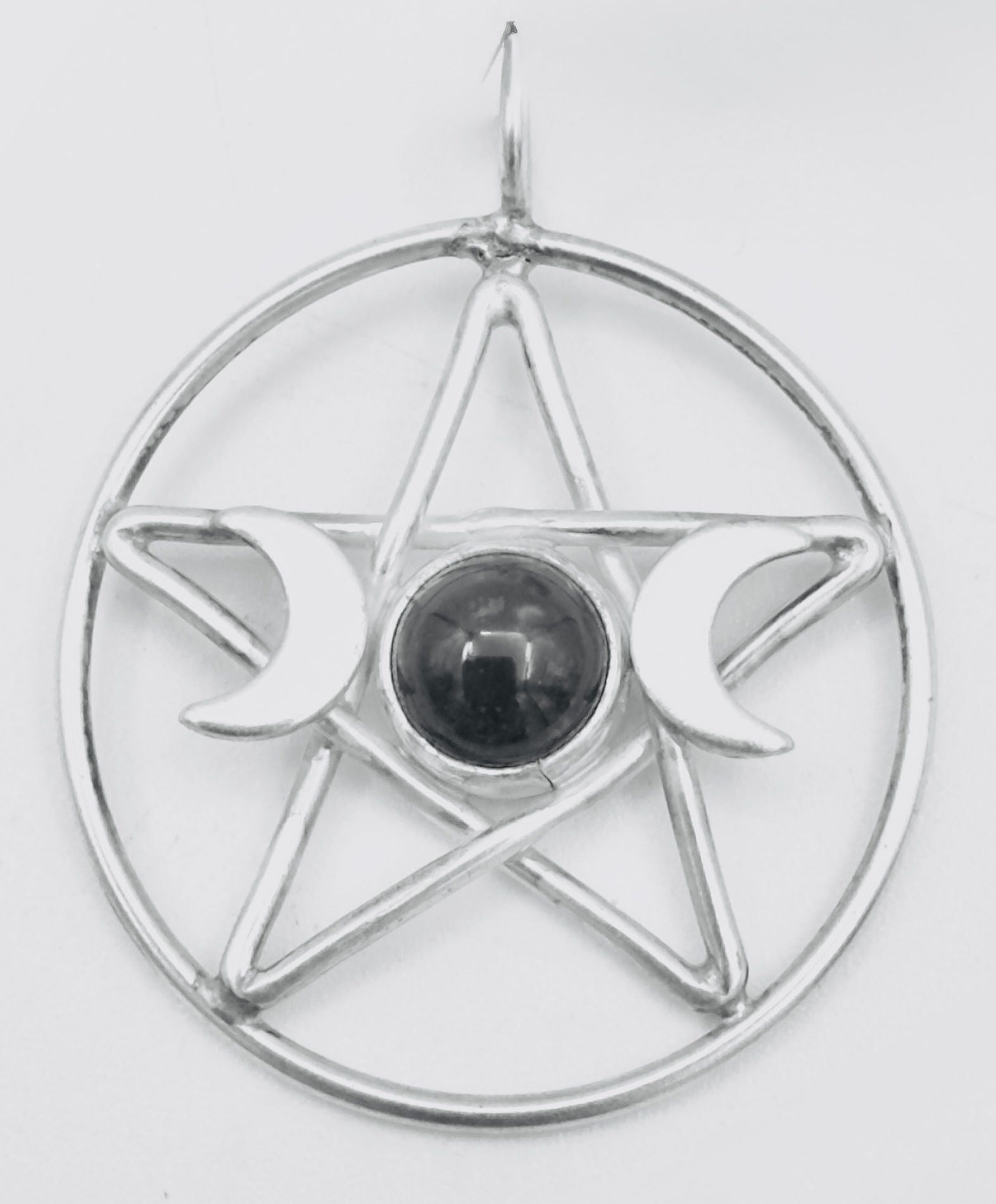Large Magi Crafts Triple Goddess Pentacle with Bloodstone