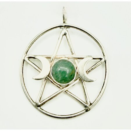 Large Magi Crafts Triple Goddess Pentacle with Aventurine