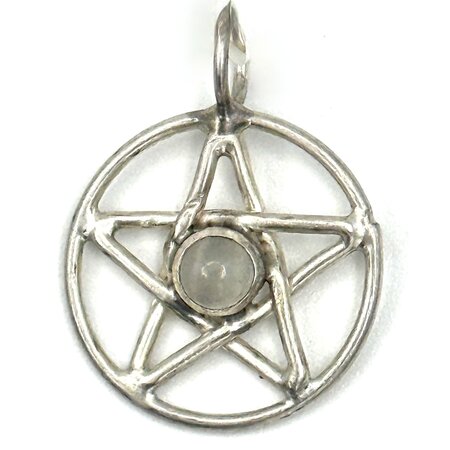 Medium Magi Crafts Pentacle with Moonstone