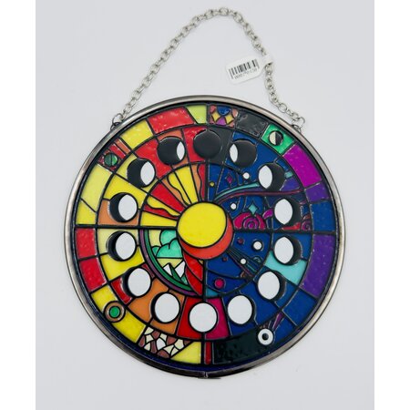 Moon Phases Stained Glass Suncatcher