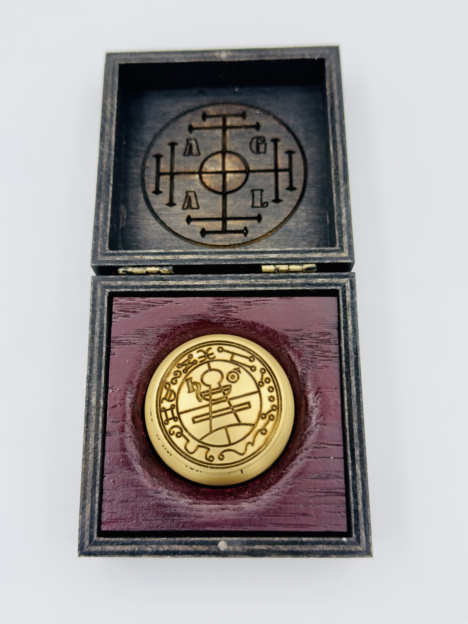 Secret Seal of Solomon Brass Vessel with Box