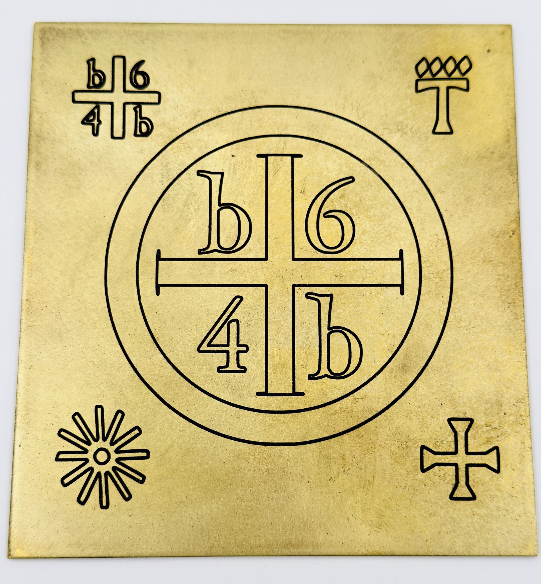 Enochian Tablets Set - Engraved and Enameled Brass