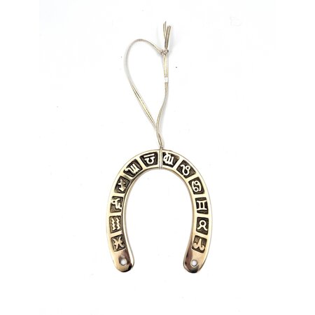 Horseshoe with Zodiac Signs for Protection