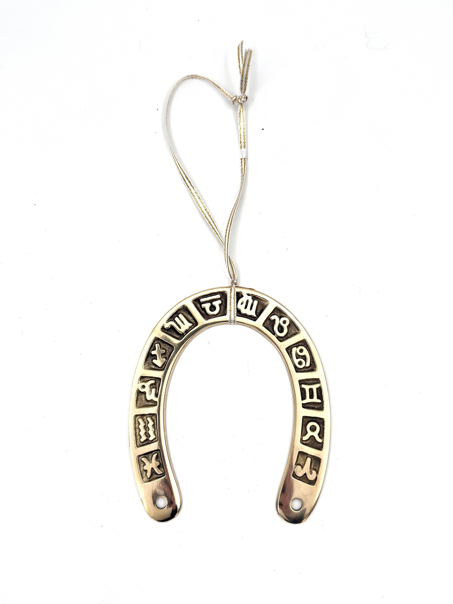 Horseshoe with Zodiac Signs for Protection