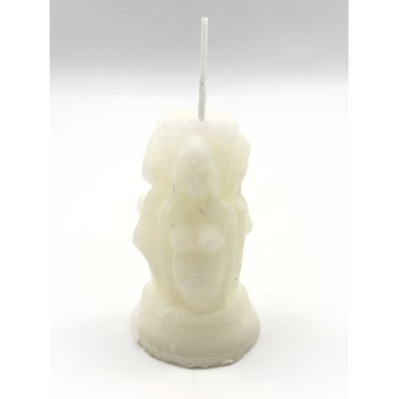 White Triple Goddess Candle