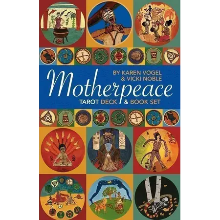Mini Motherpeace Round Tarot Deck & Book Set