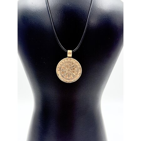 Vegvisir Pendant in Bronze