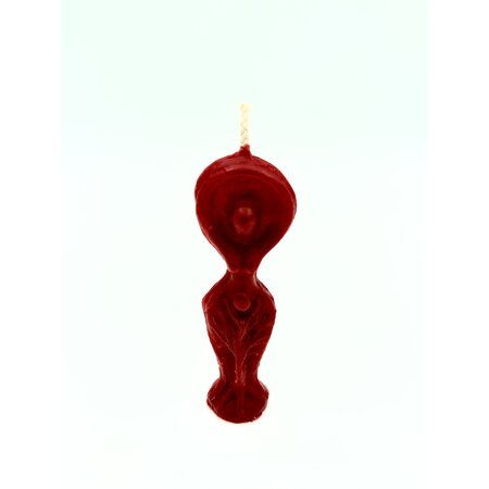 Red Bees Wax Mini Goddess Chime Candle