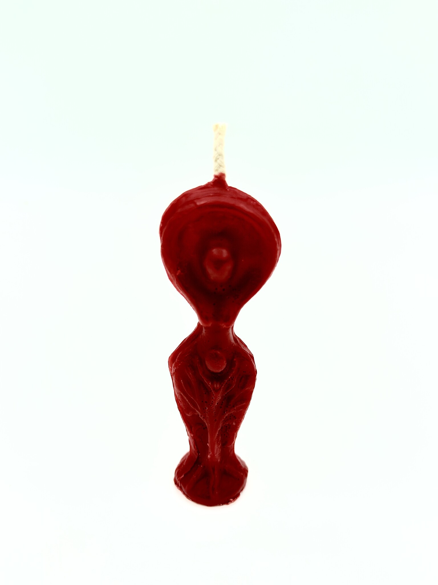Red Bees Wax Mini Goddess Chime Candle