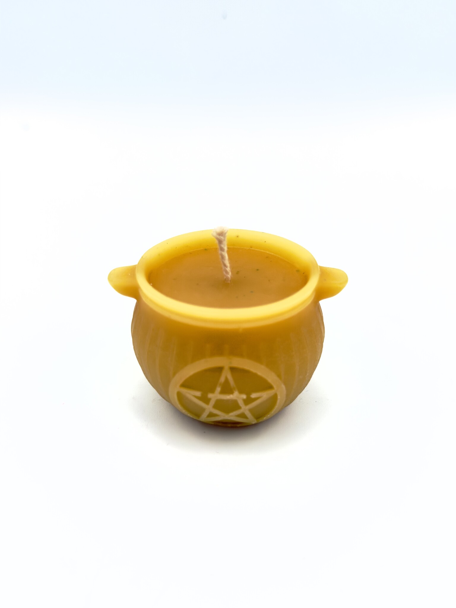 Natural Bees Wax Cauldron Candle
