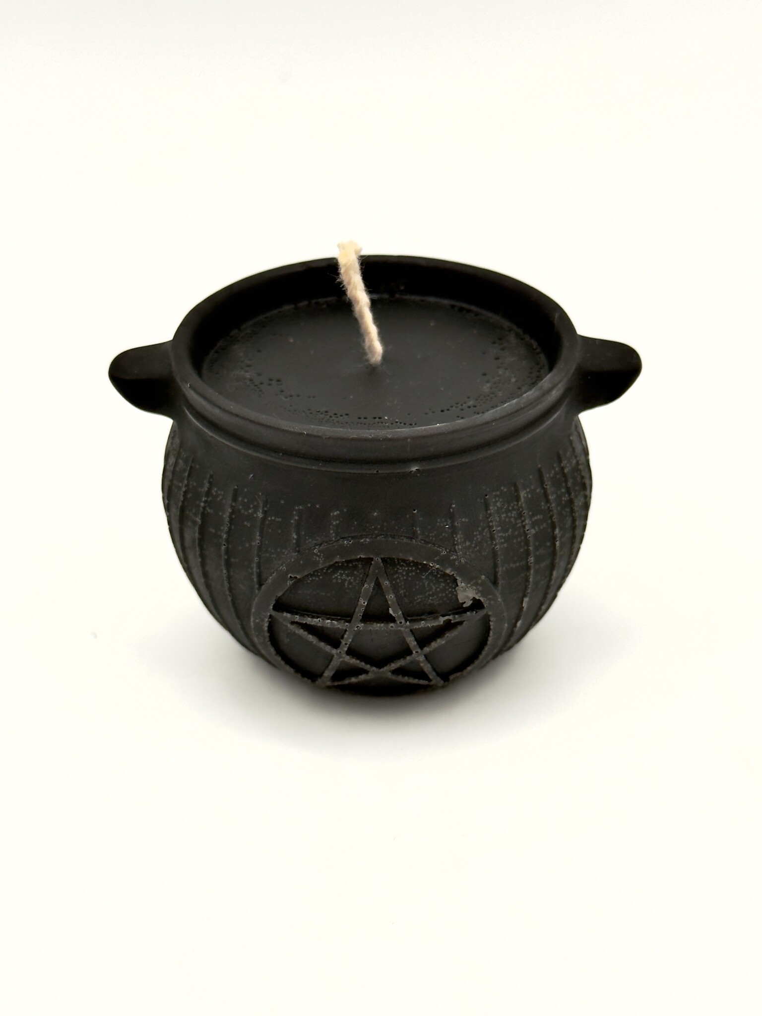 Black Bees Wax Cauldron Candle