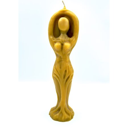 Natural Bees Wax Tree Goddess Candle