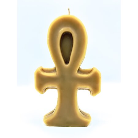 Natural Bees Wax Ankh Candle
