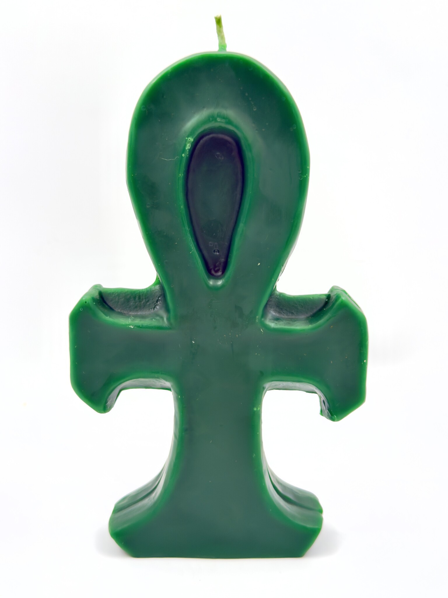 Green Bees Wax Ankh Candle