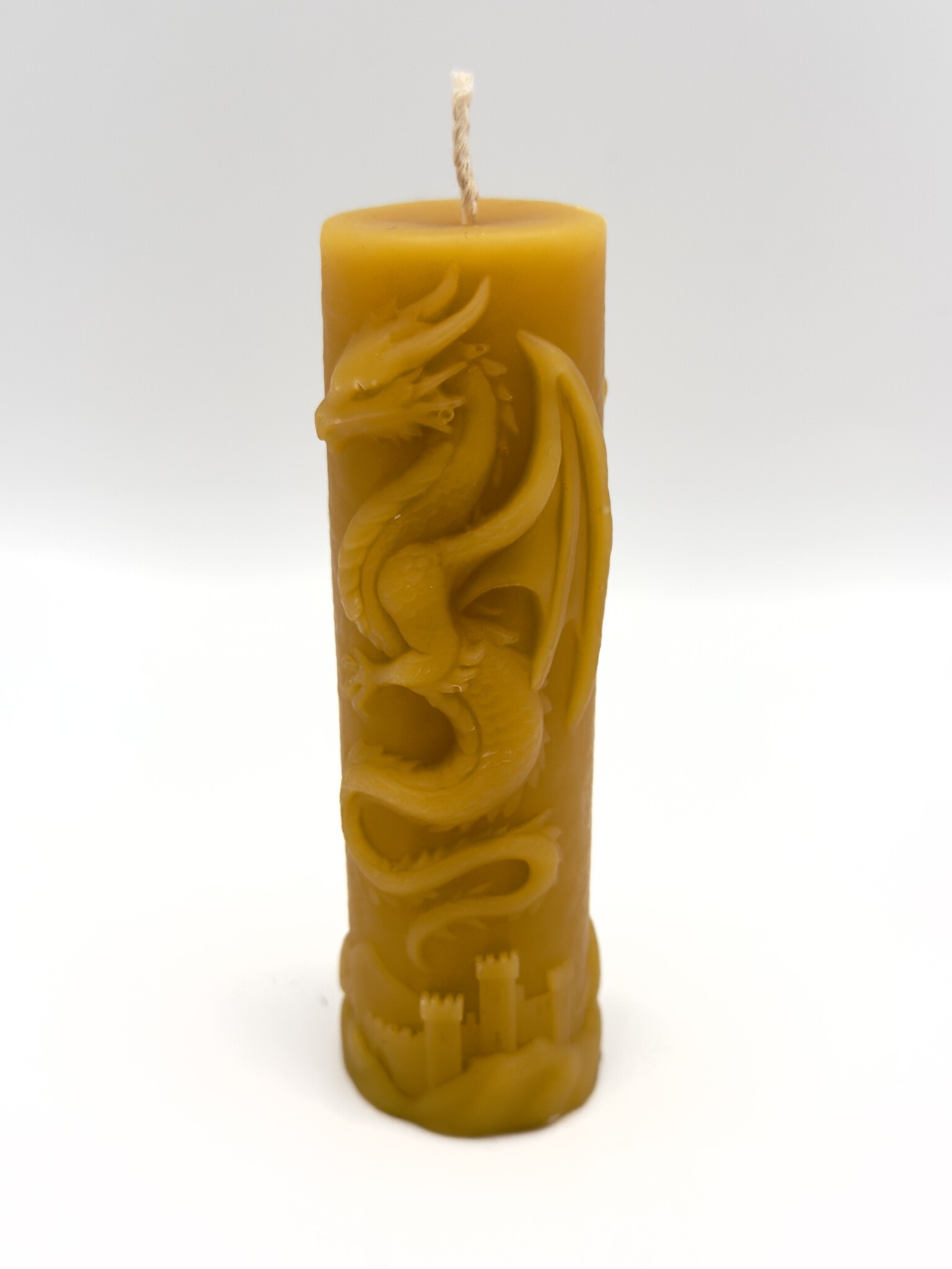Natural Bees Wax Dragon Pillar Candle