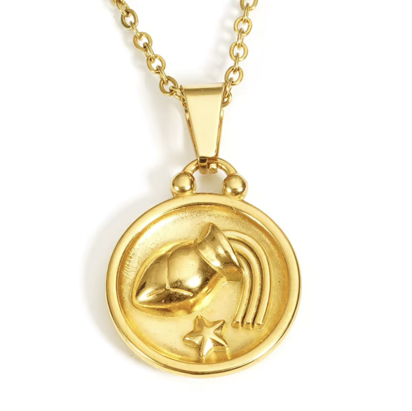 Aquarius Necklace in 18K Gold Plating