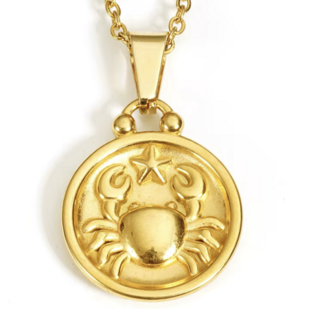 Cancer Necklace in 18K Gold Plating