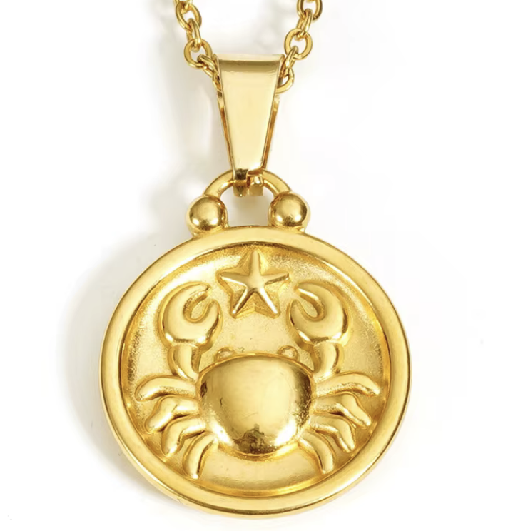 Cancer Necklace in 18K Gold Plating
