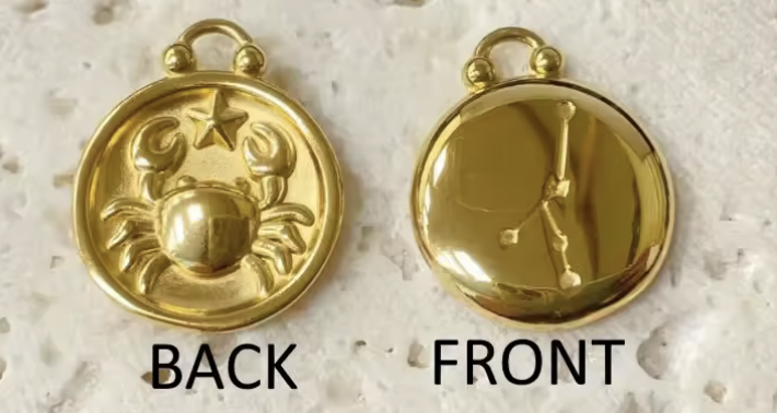 Cancer Necklace in 18K Gold Plating