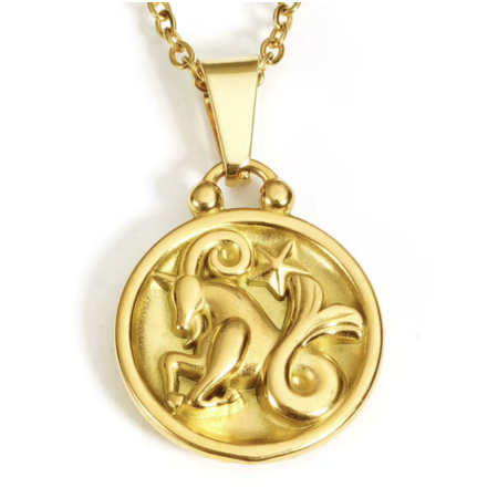 Capricorn Necklace in 18K Gold Plating