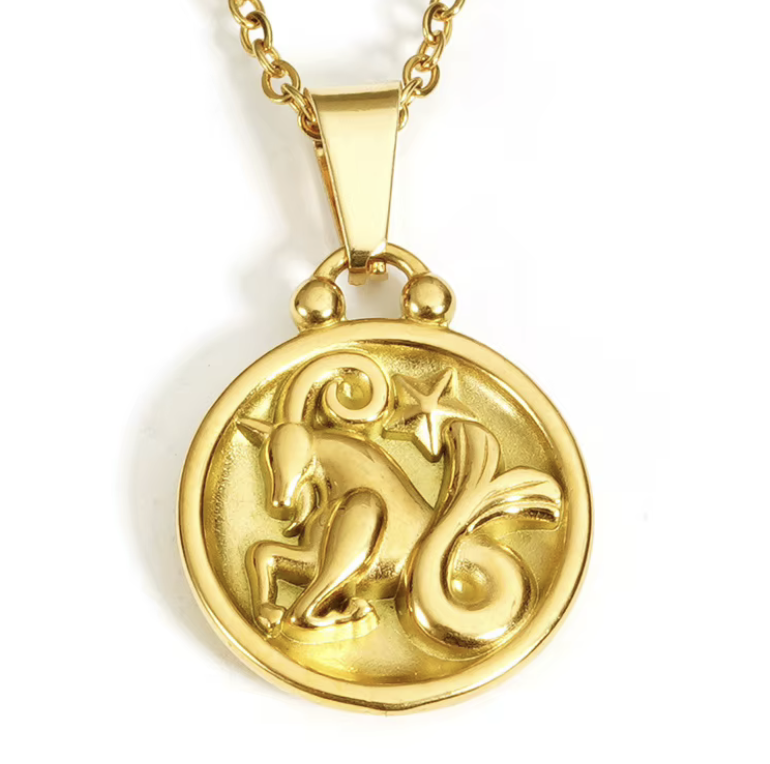 Capricorn Necklace in 18K Gold Plating