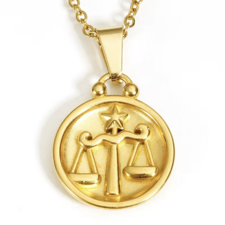 Libra Necklace in 18K Gold Plating